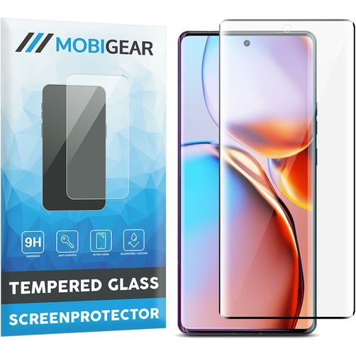 Mobigear Premium Motorola Edge 40 Pro Glazen Screenprotector - Case Friendly - Zwart