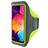 Mobiparts Comfort Fit Telefoonhouder Hardlopen Samsung Galaxy A50 Sport Hoesje Neopreen Sportarmband - Neon Green
