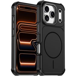 Mobigear Airbag Shockproof iPhone 17 Pro MagSafe Hoesje Hardcase Backcover Shockproof - Zwart