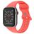 Mobigear Sport Dual Siliconen Apple Watch Bandje Druksluiting - 42/41/40/38 mm - Koraal