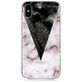 Mobigear Marble iPhone XR Hoesje Flexibel TPU Backcover - Leaves