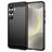 Mobigear Brushed Slim Samsung Galaxy S25 Hoesje Flexibel TPU Backcover - Zwart