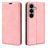 Mobigear Retro Slim Samsung Galaxy S26 Hoesje Bookcase Portemonnee - Roze