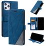 Mobigear Rhombus iPhone 12 Pro Max Hoesje Bookcase Portemonnee - Blauw