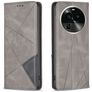 Mobigear Rhombus Slim OPPO Find X6 Pro Hoesje Bookcase - Grijs