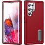 Mobigear Rugged Stand Samsung Galaxy S23 Ultra Hoesje Hardcase Backcover Shockproof met Standaard - Rood