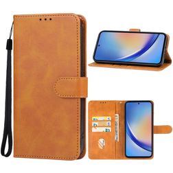 Mobigear Retro Samsung Galaxy A35 Hoesje Bookcase Portemonnee - Bruin