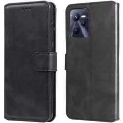 Mobigear Wallet Realme C35 Hoesje Bookcase Portemonnee - Zwart