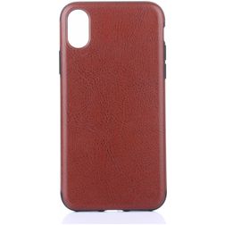 Mobigear Excellent iPhone XS Max Hoesje Flexibel TPU Backcover - Cognac