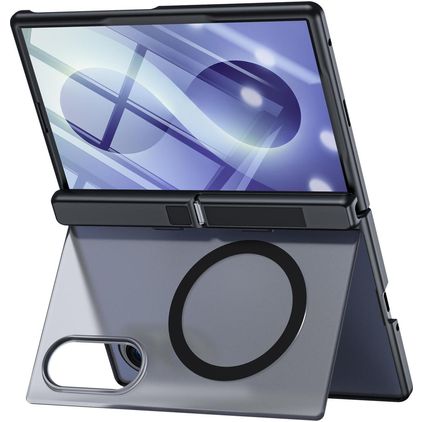 Mobigear Kickstand Samsung Galaxy Z Fold 8 MagSafe Hoesje Hardcase Backcover Shockproof met Standaard - Zwart