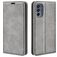 Mobigear Retro Slim Motorola Moto G62 Hoesje Bookcase Portemonnee - Grijs