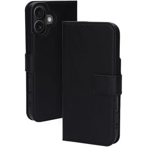 Mobiparts Classic Wallet MagSafe iPhone 16 Plus MagSafe Hoesje Bookcase Portemonnee - Zwart