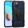 Mobigear Armor Stand Xiaomi Redmi 10 4G Hoesje Hardcase Backcover Shockproof met Standaard - Blauw
