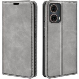 Mobigear Retro Slim Motorola Moto G85 Hoesje Bookcase Portemonnee - Grijs