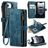 CaseMe C30 iPhone 16e Hoesje Bookcase Portemonnee - Blauw