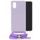 Mobilize Lanyard Gelly Samsung Galaxy A03 Flexibel TPU Hoesje met koord - Pastel Purple