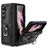 Mobigear Armor Ring Samsung Galaxy Z Fold 5 Hoesje Hardcase Backcover Shockproof met Ringhouder - Zwart