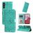 Mobigear Sunflower Samsung Galaxy A14 Hoesje Bookcase Portemonnee - Groen