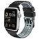 Mobigear Aero Armor Siliconen Apple Watch Bandje Gespsluiting - 42/41/40/38 mm - Zwart / Grijs
