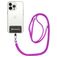 Mobigear Nylon Lanyard Universeel Telefoonkoord Verstelbaar - Roze / Paars
