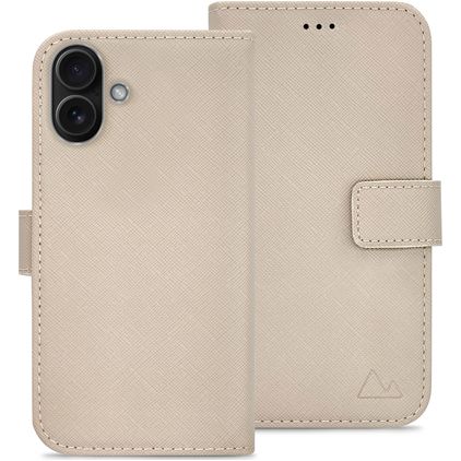 My Style Flex Wallet iPhone 16 Plus Hoesje Bookcase Portemonnee - Warm Taupe