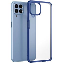 Mobigear Shockproof Samsung Galaxy M33 Hoesje Hardcase Backcover Shockproof - Donkerblauw