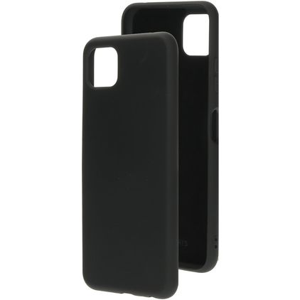 Mobiparts Samsung Galaxy A22 5G Siliconen Hoesje Backcover - Zwart