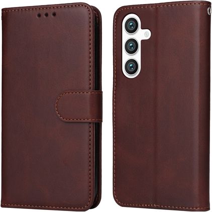 Mobigear Wallet Samsung Galaxy S24 Hoesje Bookcase Portemonnee - Bruin