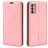 Mobigear Retro Slim Motorola Moto G42 Hoesje Bookcase Portemonnee - Roze