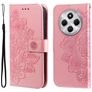 Mobigear Flowers Xiaomi Redmi 14C Hoesje Bookcase Portemonnee - Roségoud