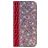 Mobigear Croco Glitter Motorola One Power Hoesje Bookcase Portemonnee - Rood
