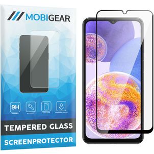 Mobigear Premium Samsung Galaxy A23 Glazen Screenprotector - Case Friendly - Zwart