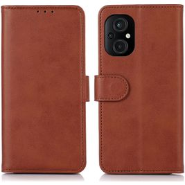 Mobigear Wallet POCO M5 Hoesje Bookcase Portemonnee - Bruin