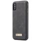 Caseme 007 iPhone XS Hoesje Uitneembare 2in1 Bookcase Portemonnee - Zwart
