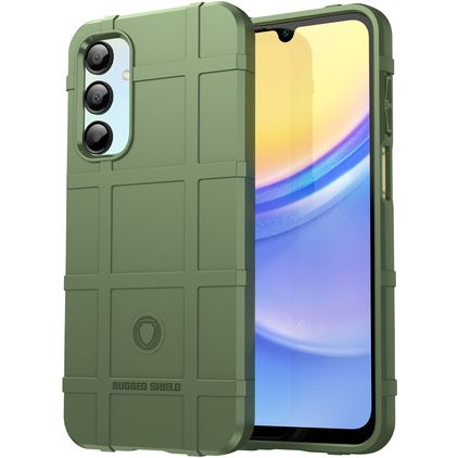 Mobigear Rugged Shield Samsung Galaxy A16 Hoesje Flexibel TPU Backcover Shockproof - Groen