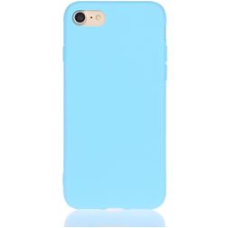 Mobigear Colors iPhone 7 Hoesje Flexibel TPU Backcover - Blauw
