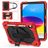 Mobigear SureGrip Xtreme iPad 10 (2022) Hoes Hard Kunststof,Siliconen Backcover + Stylus Houder + Schouderband + Standaard - Rood