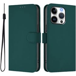 Mobigear Urban Wallet iPhone 16 Pro Hoesje Bookcase Portemonnee - Groen