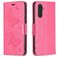 Mobigear Butterfly Samsung Galaxy A24 Hoesje Bookcase Portemonnee - Magenta