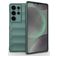 Mobigear Bumpy Samsung Galaxy S25 Ultra Hoesje Flexibel TPU Backcover - Groen