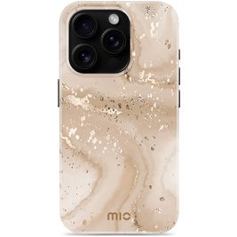 MIO iPhone 16 Pro MagSafe Hoesje Hardcase Backcover - Gold Marble