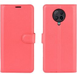 Mobigear Classic POCO F2 Pro Hoesje Bookcase Portemonnee - Rood