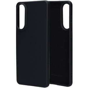 Mobiparts Samsung Galaxy S25 Edge Siliconen Hoesje Backcover - Zwart