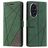 Mobigear Rhombus HONOR 200 Hoesje Bookcase Portemonnee - Groen