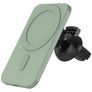 Mobigear ColorCharge MagSafe Telefoonhouder Auto Ventilatierooster Magnetisch Universeel - Groen