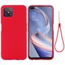 Mobigear Rubber Touch OPPO Reno 4 Z 5G Siliconen Hoesje Backcover - Rood