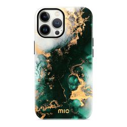 MIO iPhone 13 Pro MagSafe Hoesje Hardcase Backcover - Green Marble
