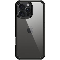 Valenta Full Cover iPhone 16 Pro Max Hoesje Gehard Glas Backcover Shockproof - Zwart