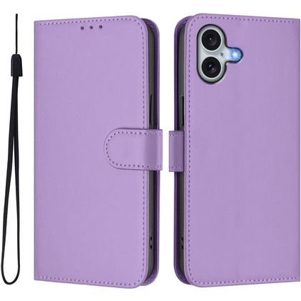 Mobigear Urban Wallet iPhone 16 Plus Hoesje Bookcase Portemonnee - Paars