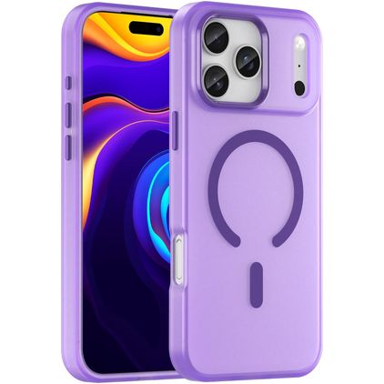 Mobigear Shockproof iPhone 17 Pro Max MagSafe Hoesje Hardcase Backcover - Paars
